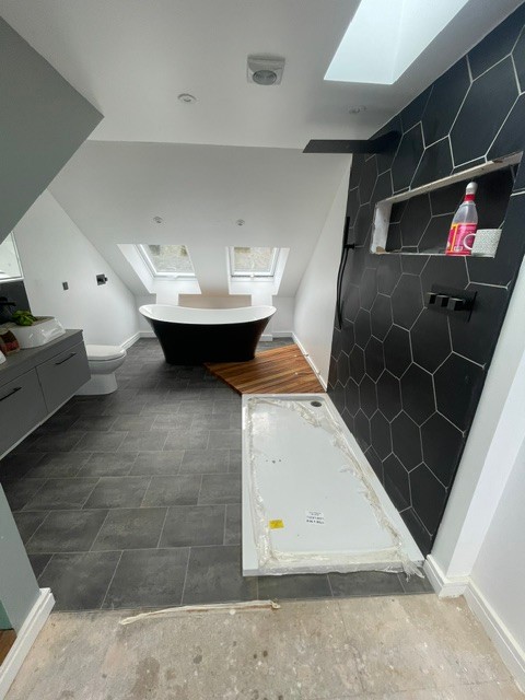 En-suite in progress