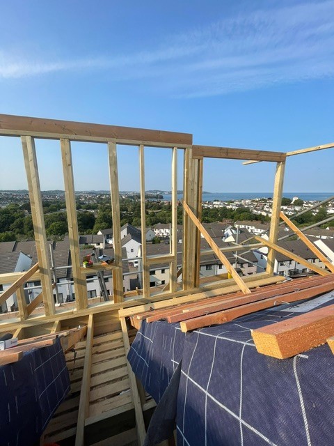 Dormer framing & sea views