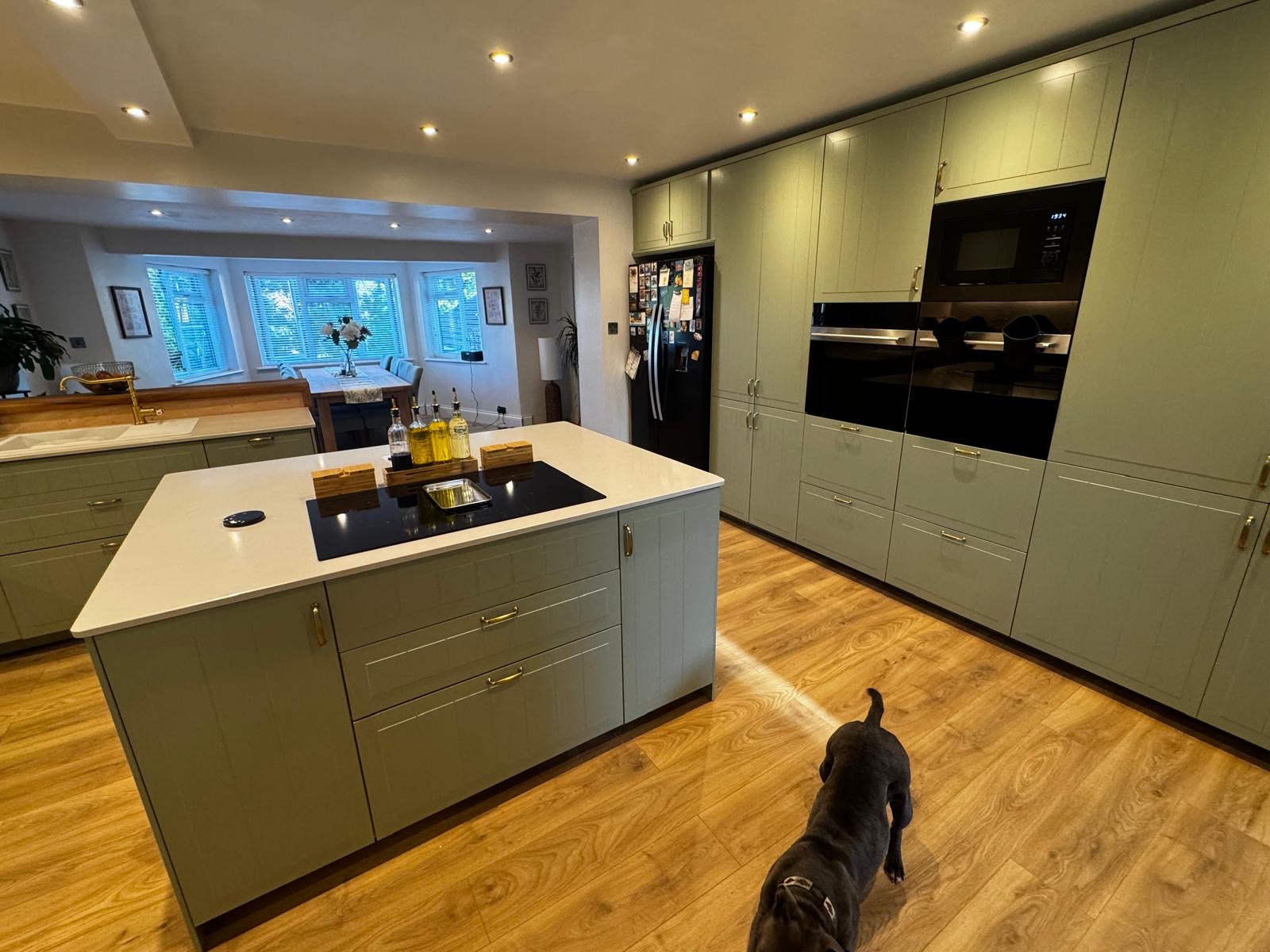 The completed kitchen diner